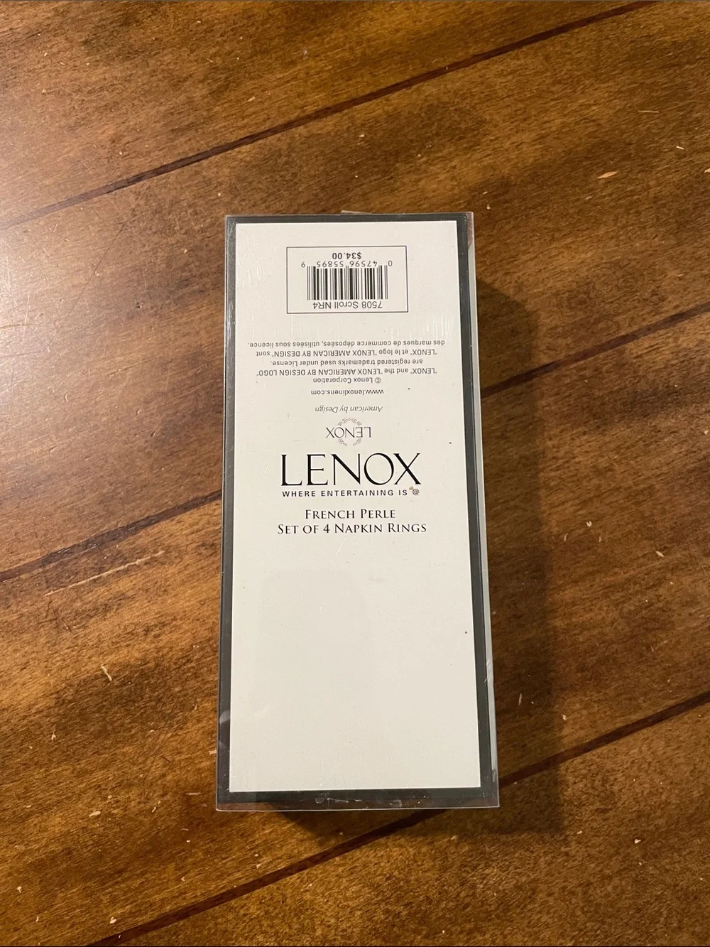 Lenox Silver Napkin Rings with Scalloped Beaded Edge